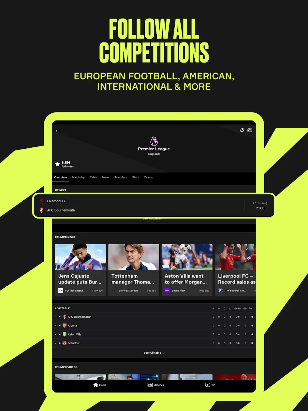 Tangkapan Layar Skor Sepak Bola OneFootball 7