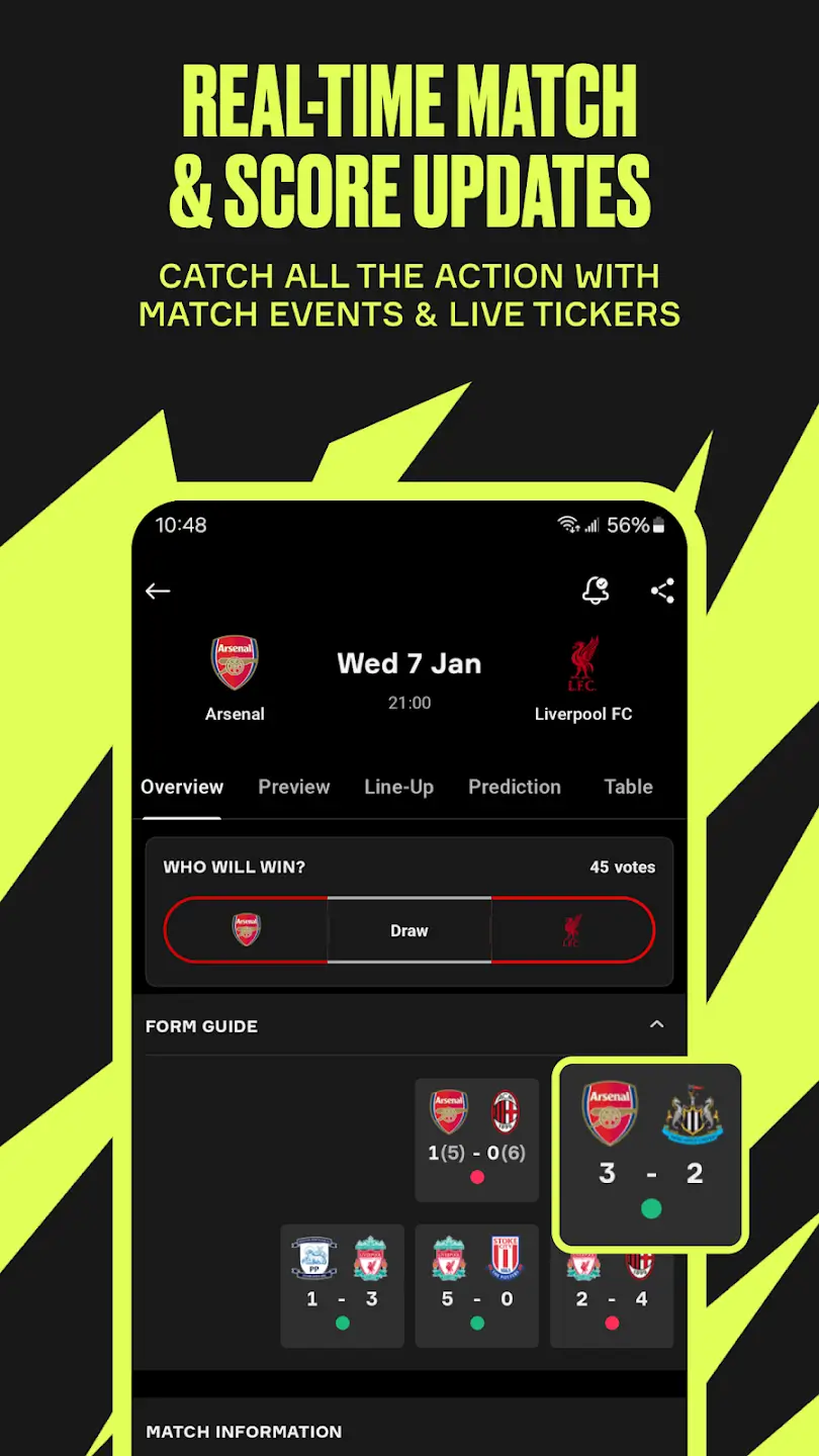 Tangkapan Layar Skor Sepak Bola OneFootball 4