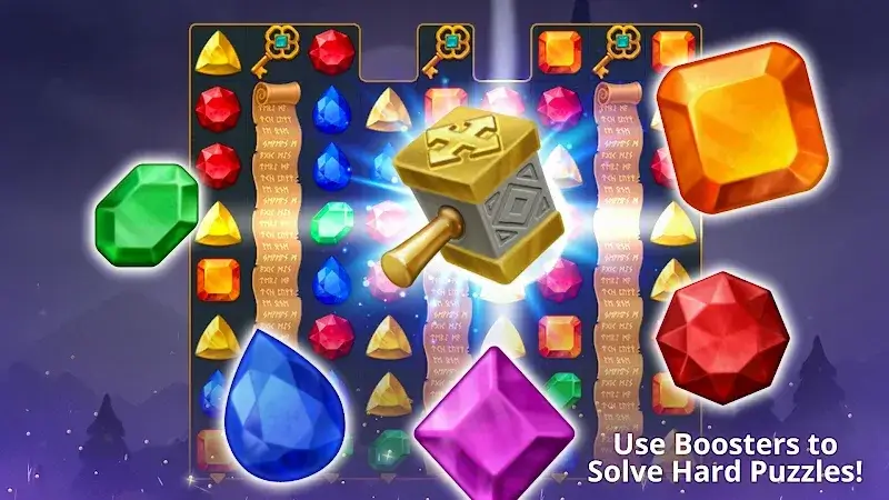 Скриншот геймплея Jewels Magic MOD APK 6