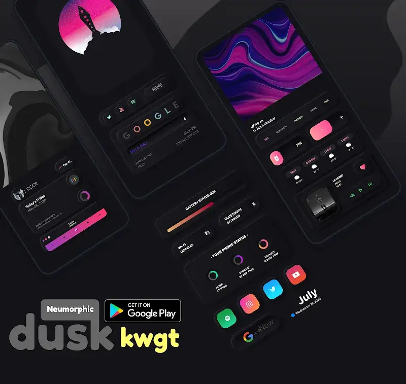 Dusk KWGT - スクリーンショット 1