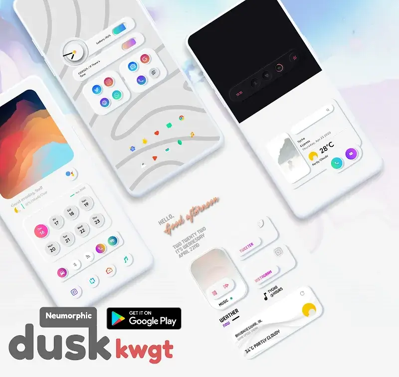 Dusk KWGT - スクリーンショット 2