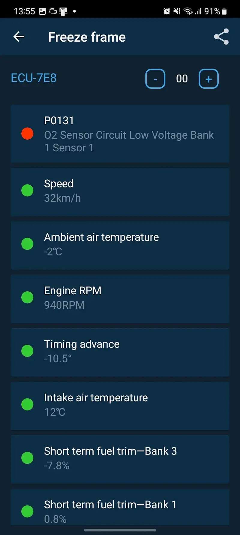 Captura de tela 6 do OBD Mary OBD2
