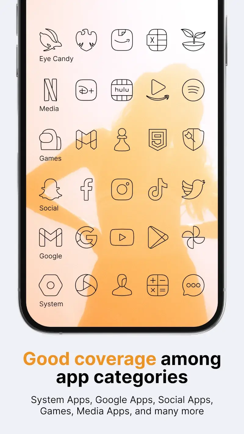 Vera Outline Black: Icon Pack tangkapan layar aplikasi 4