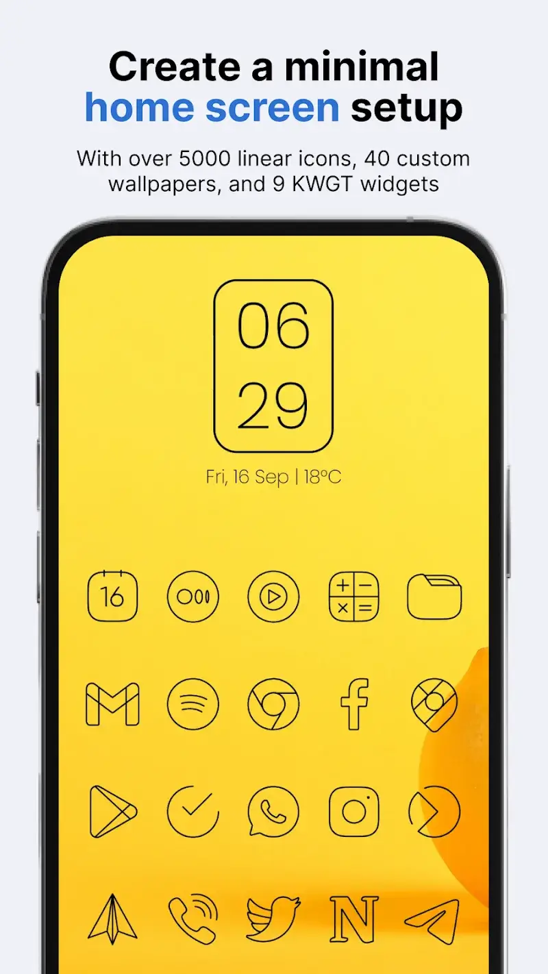 Vera Outline Black: Icon Pack tangkapan layar aplikasi 1