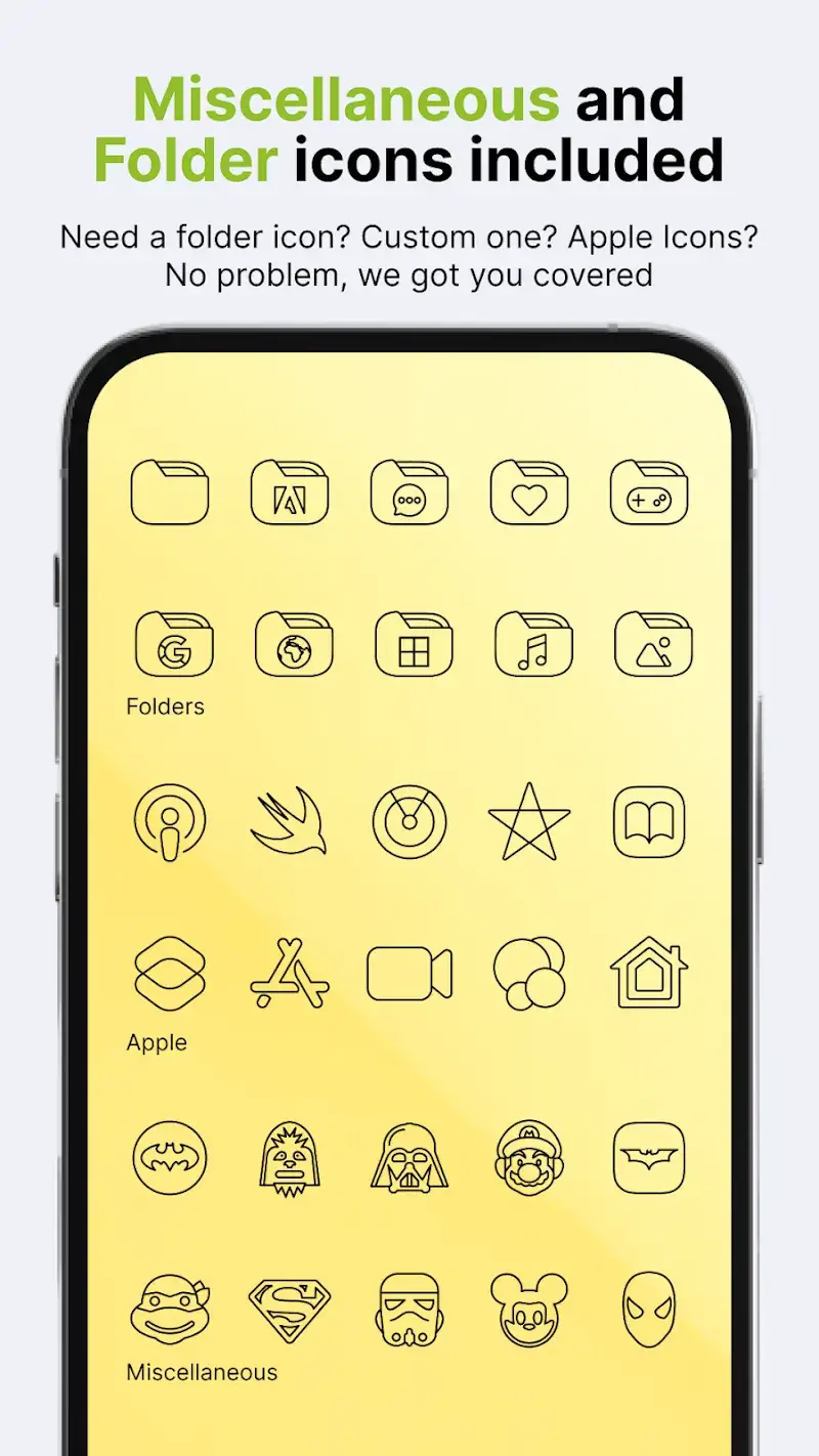 Vera Outline Black: Icon Pack tangkapan layar aplikasi 5
