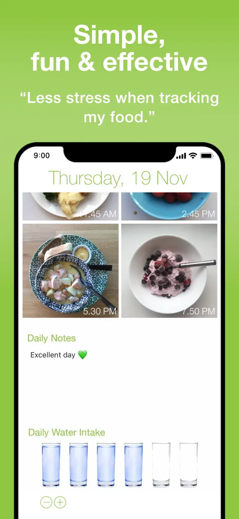 Captura de pantalla de la app Food Diary See How You Eat 3