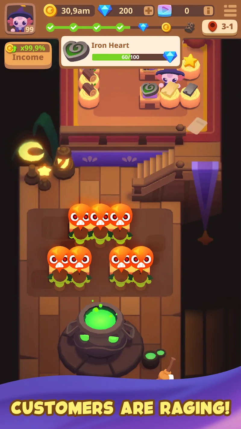 Capture d'écran du gameplay de MagiLotl 4