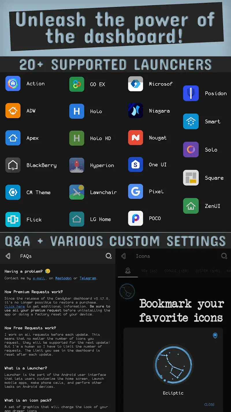 Azulox Icon Pack - Dark mode screenshot 6
