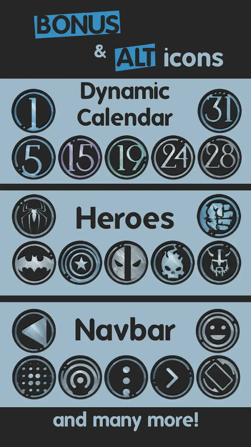 Azulox Icon Pack - Dark mode screenshot 5