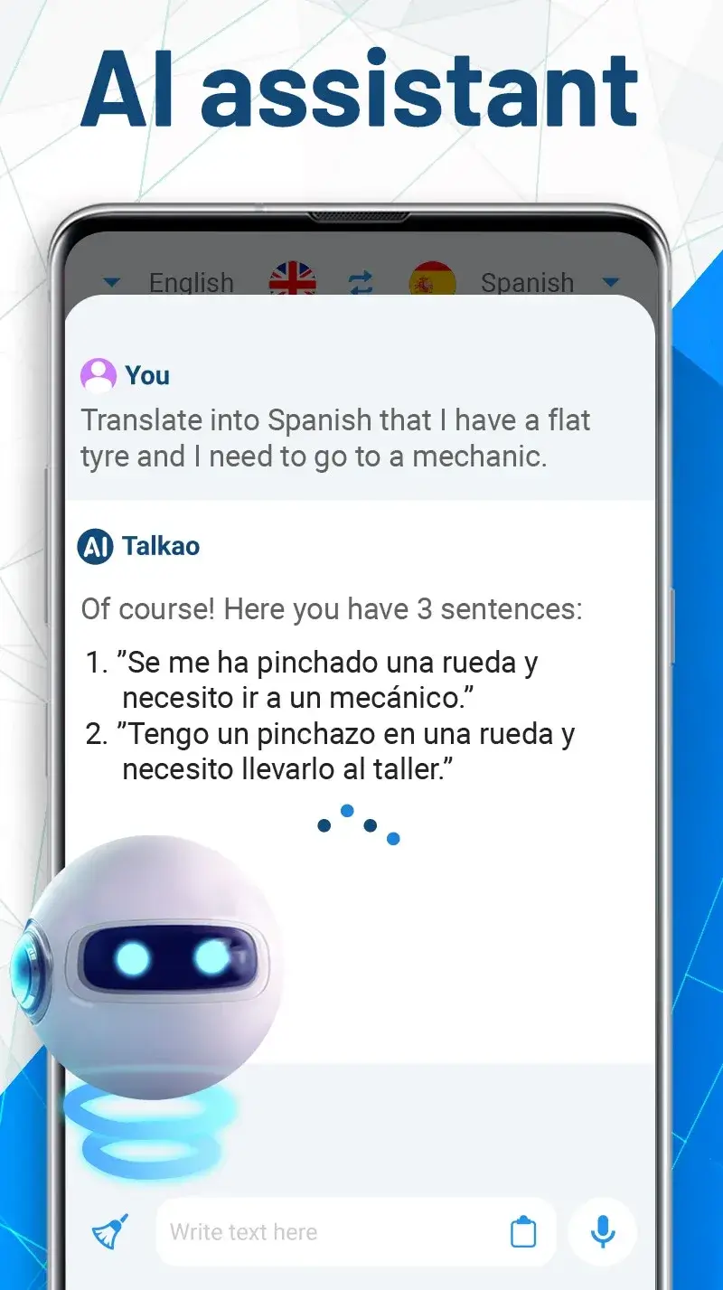Скриншот AI Voice Translator Translate 2