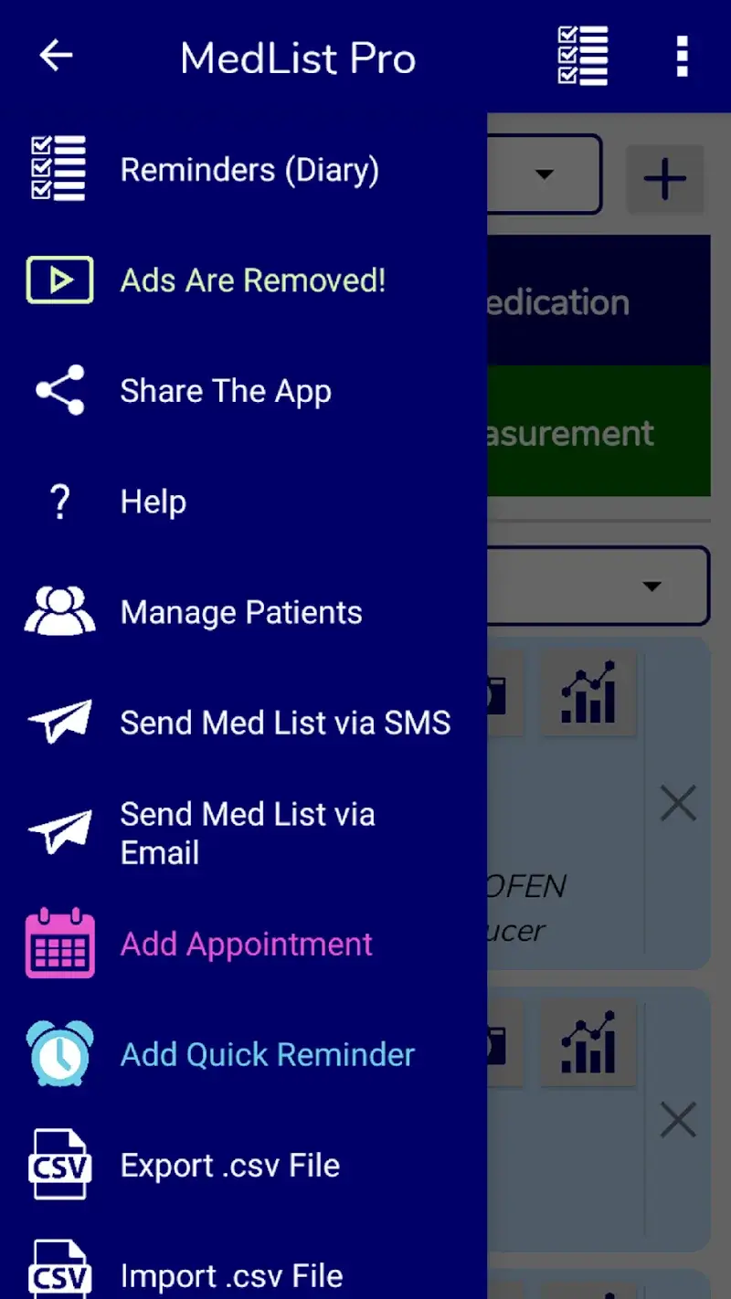 MedList Pro capture d'écran 2