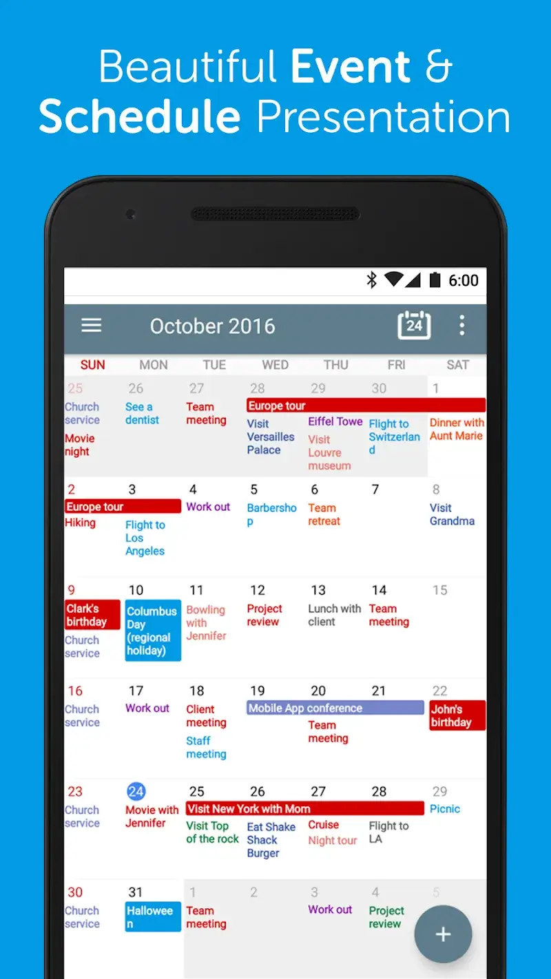 Calendar+ Schedule, Schedule Planner - Captura de tela 1