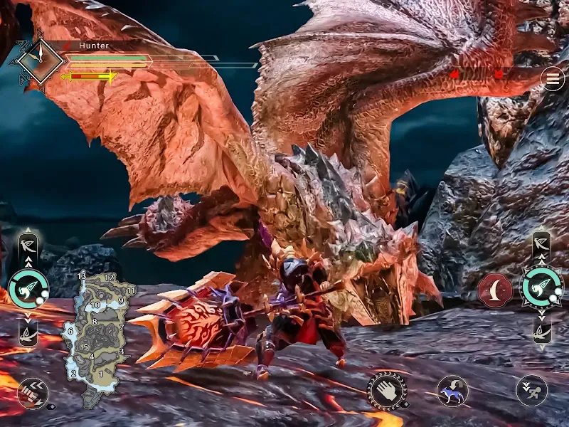 Captura de pantalla del gameplay de MONSTER HUNTER RISE NETFLIX 6