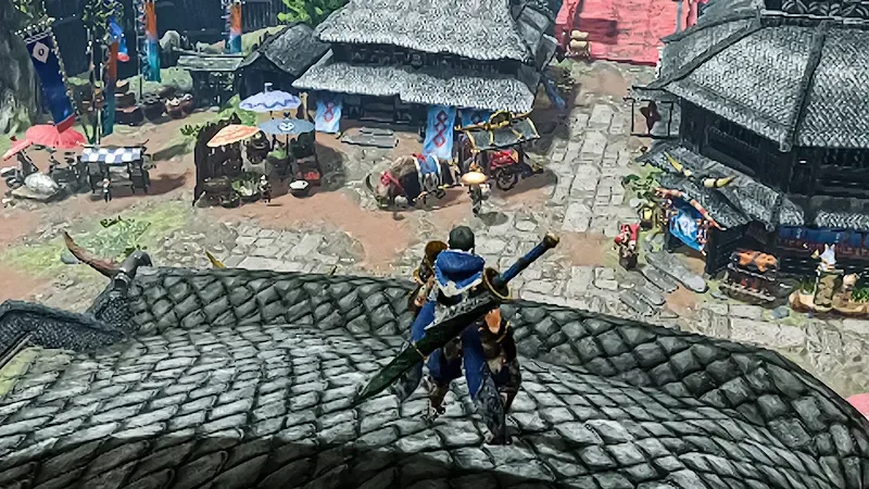 Captura de pantalla del gameplay de MONSTER HUNTER RISE NETFLIX 3