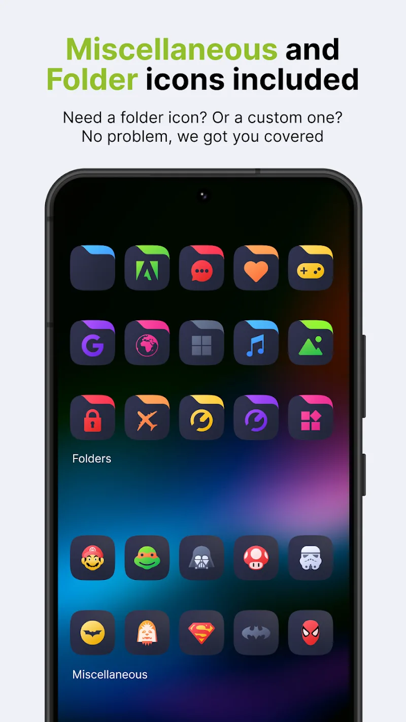 Captura de pantalla 5 de Ares Dark Icon Pack