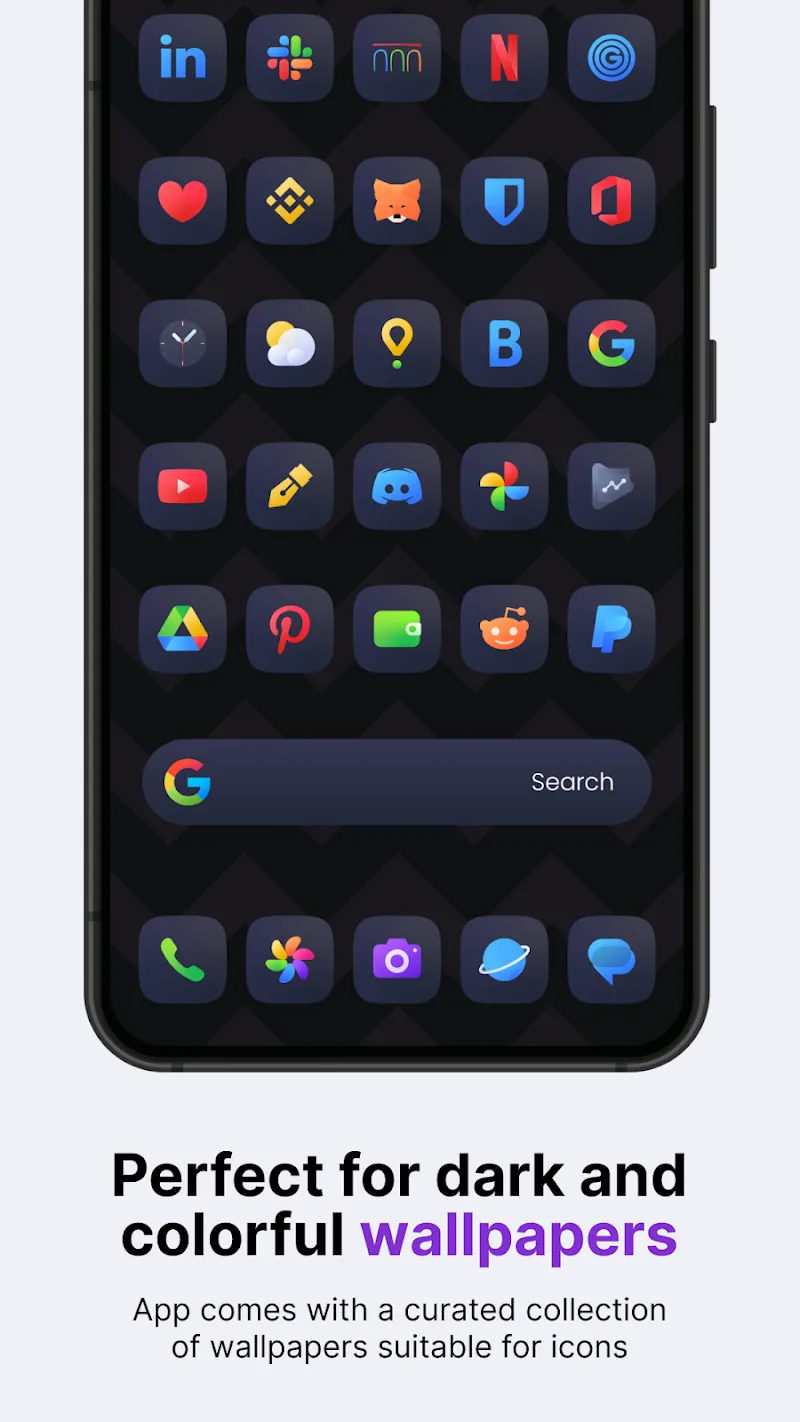 Captura de pantalla 2 de Ares Dark Icon Pack