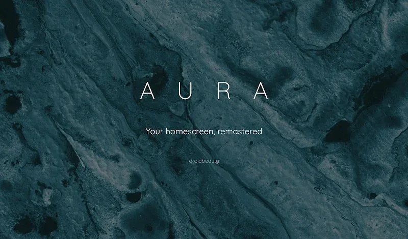 Aura KLWP widget layout 3