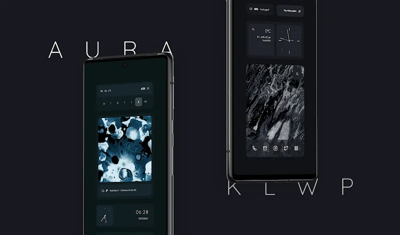 Aura KLWP interface preview 1