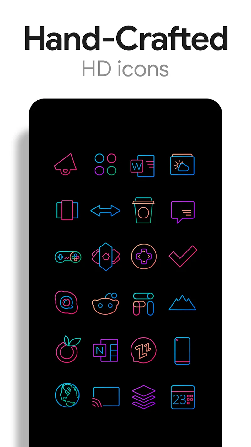 Captura de tela 3 do Lines Chroma - Icon Pack