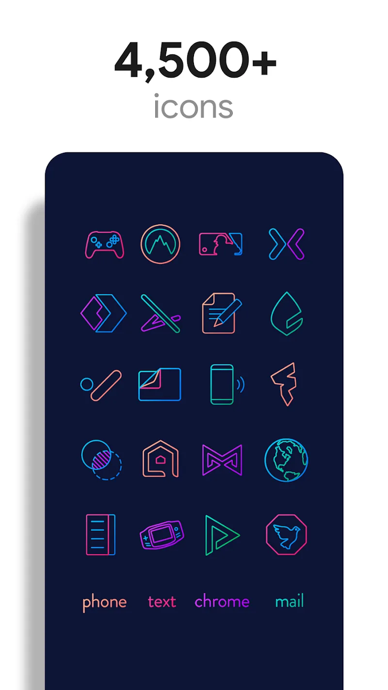 Captura de tela 2 do Lines Chroma - Icon Pack