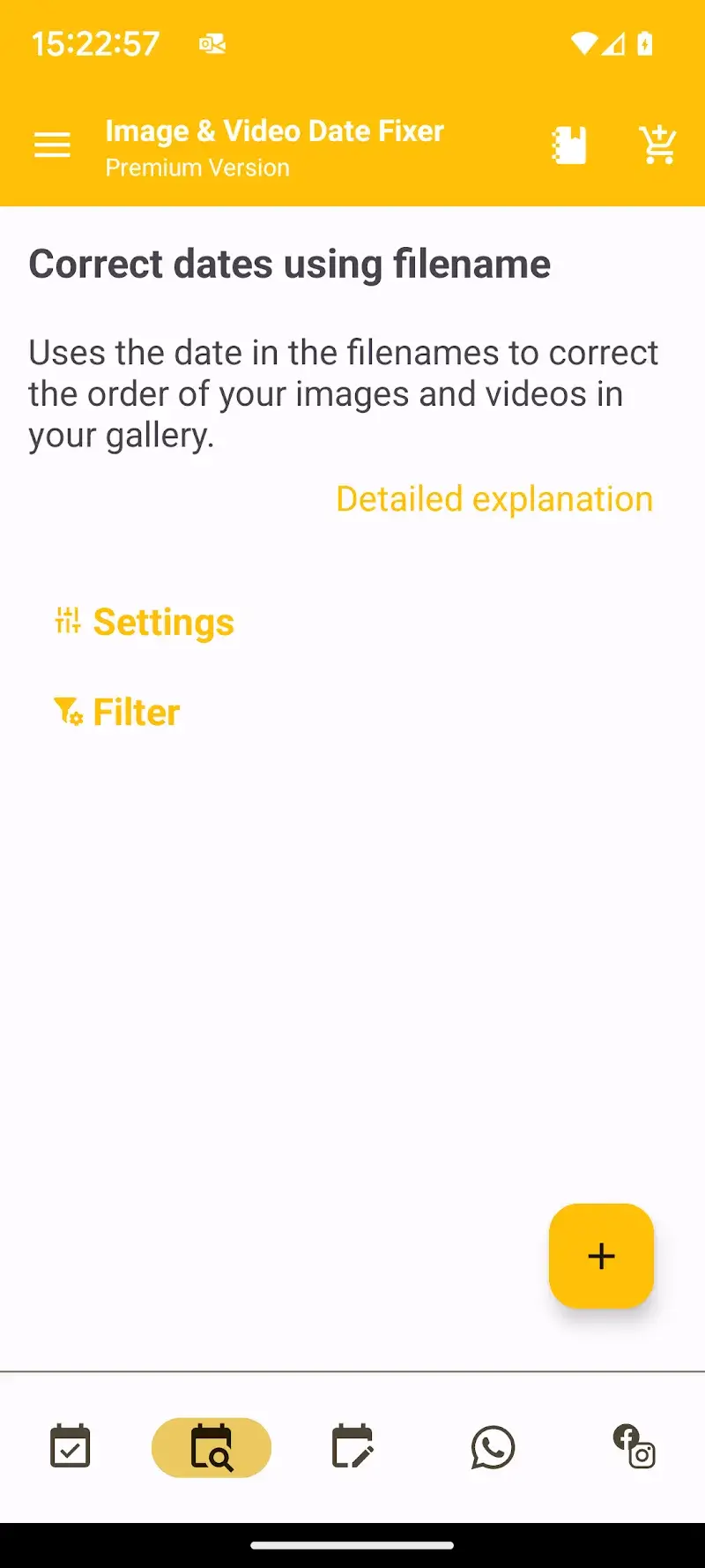Capture d'écran EXIF Image & Video Date Fixer 4