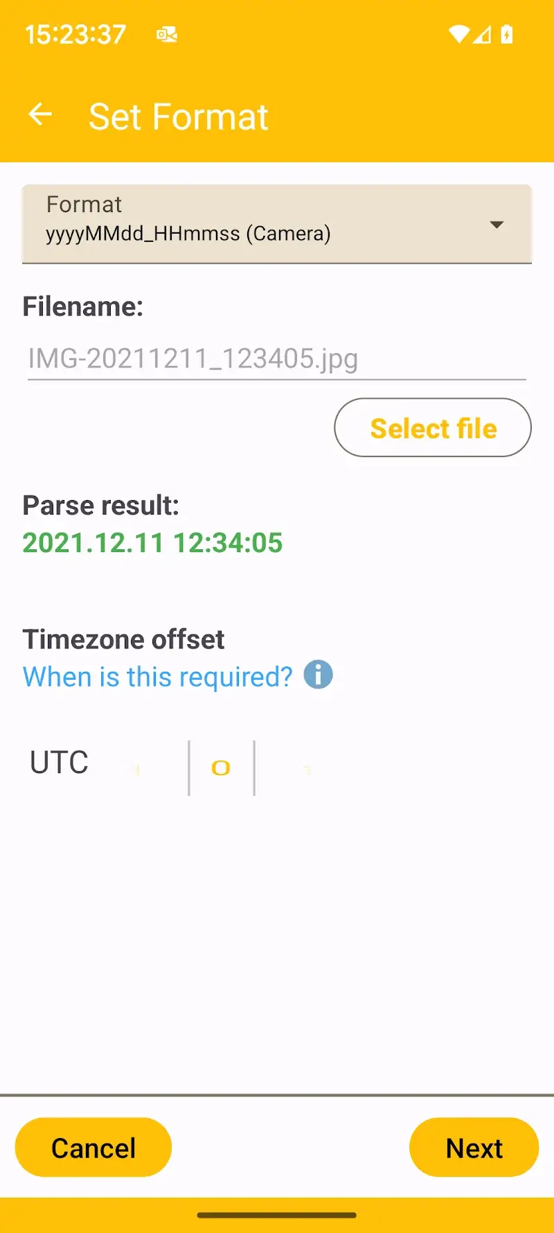 Capture d'écran EXIF Image & Video Date Fixer 5