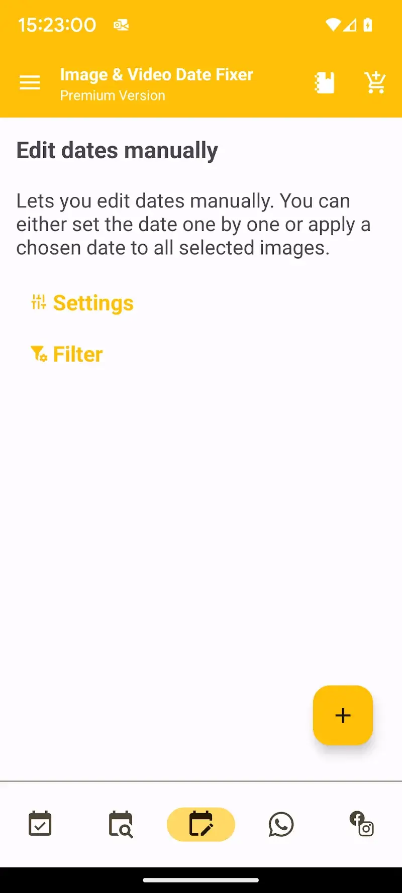 Capture d'écran EXIF Image & Video Date Fixer 6