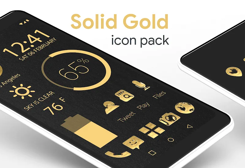 Capture d'écran Solid Gold Pro - Pack d'icônes 1