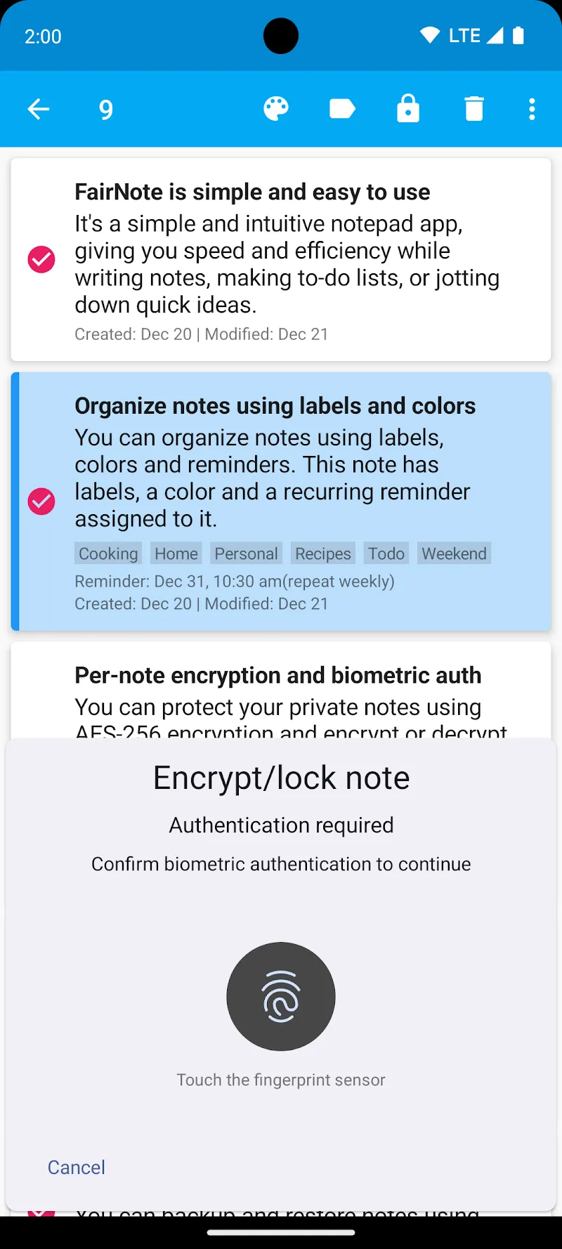 FairNote screenshot 6