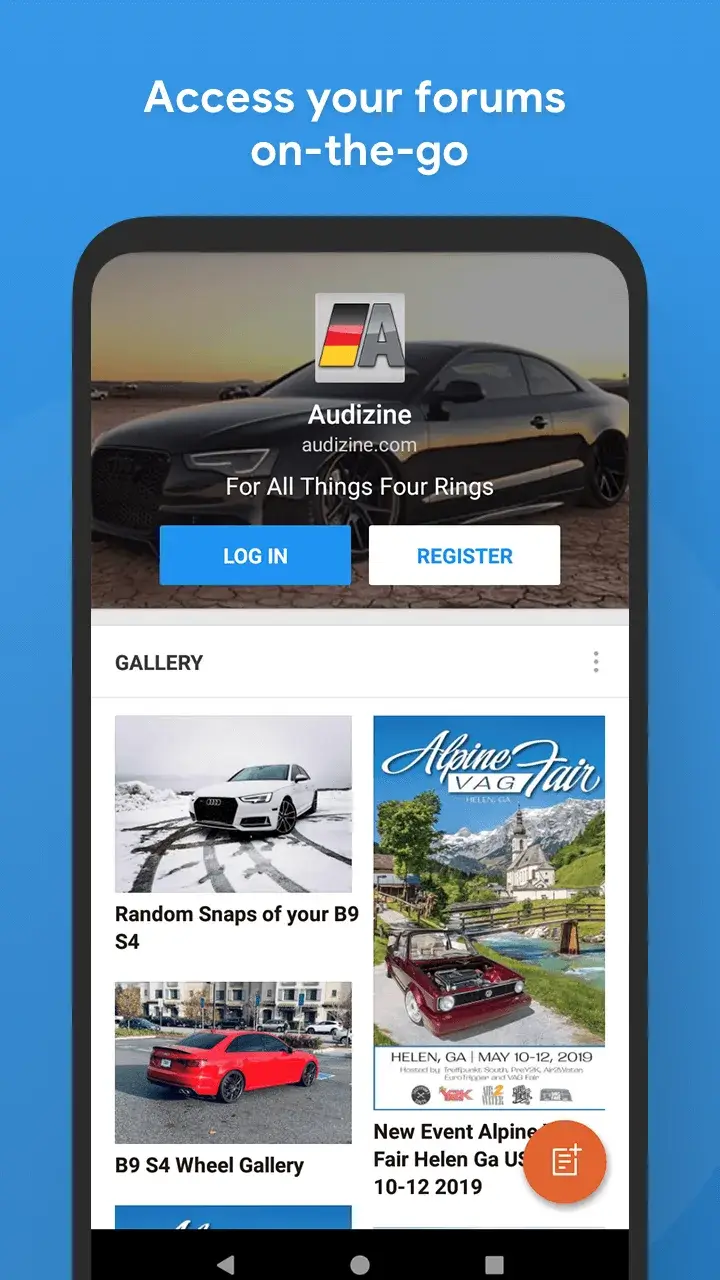 Captura de pantalla de la aplicación Tapatalk 4
