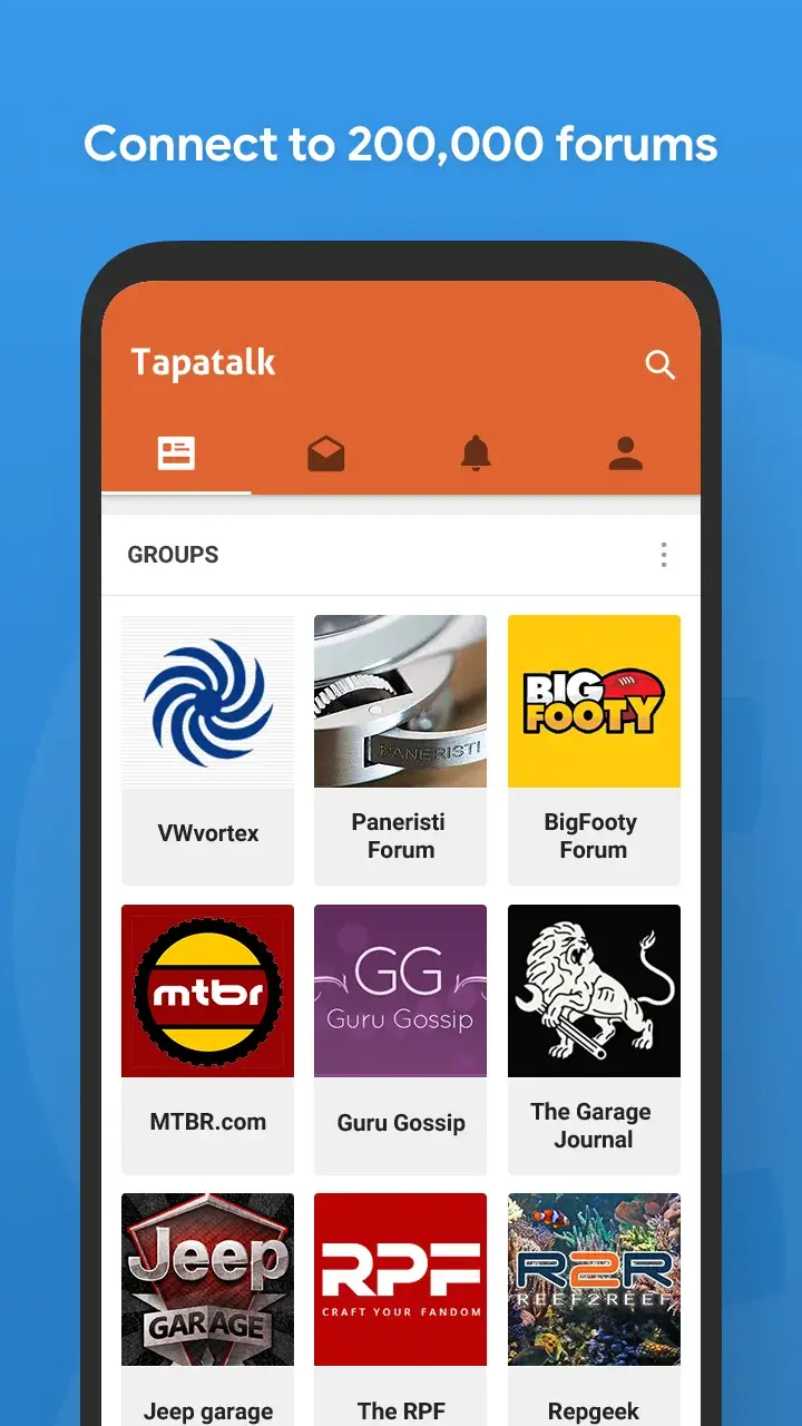 Captura de pantalla de la aplicación Tapatalk 2