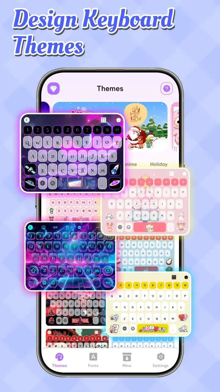 Emoji Font Keyboard & Themes ภาพหน้าจอ 1