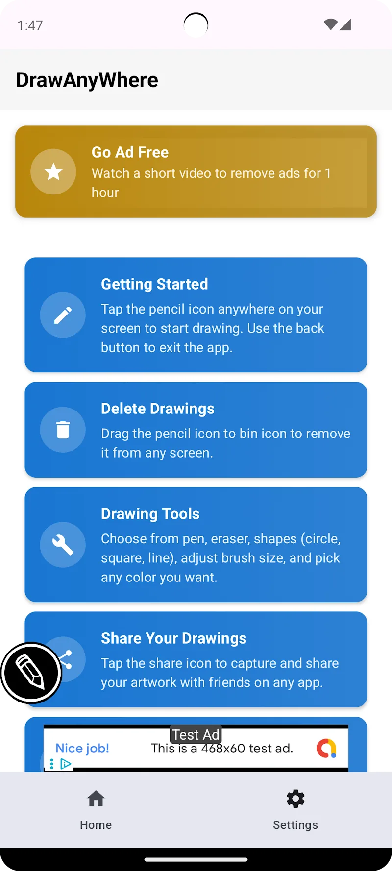 Draw Any Where MOD APK Captura de Tela 5
