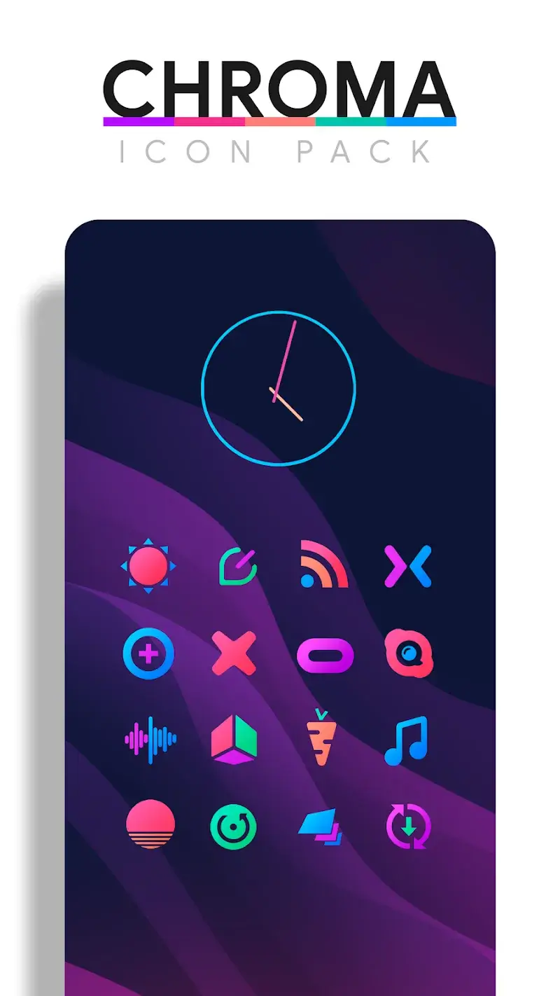 Chroma - Icon Pack скриншот 1