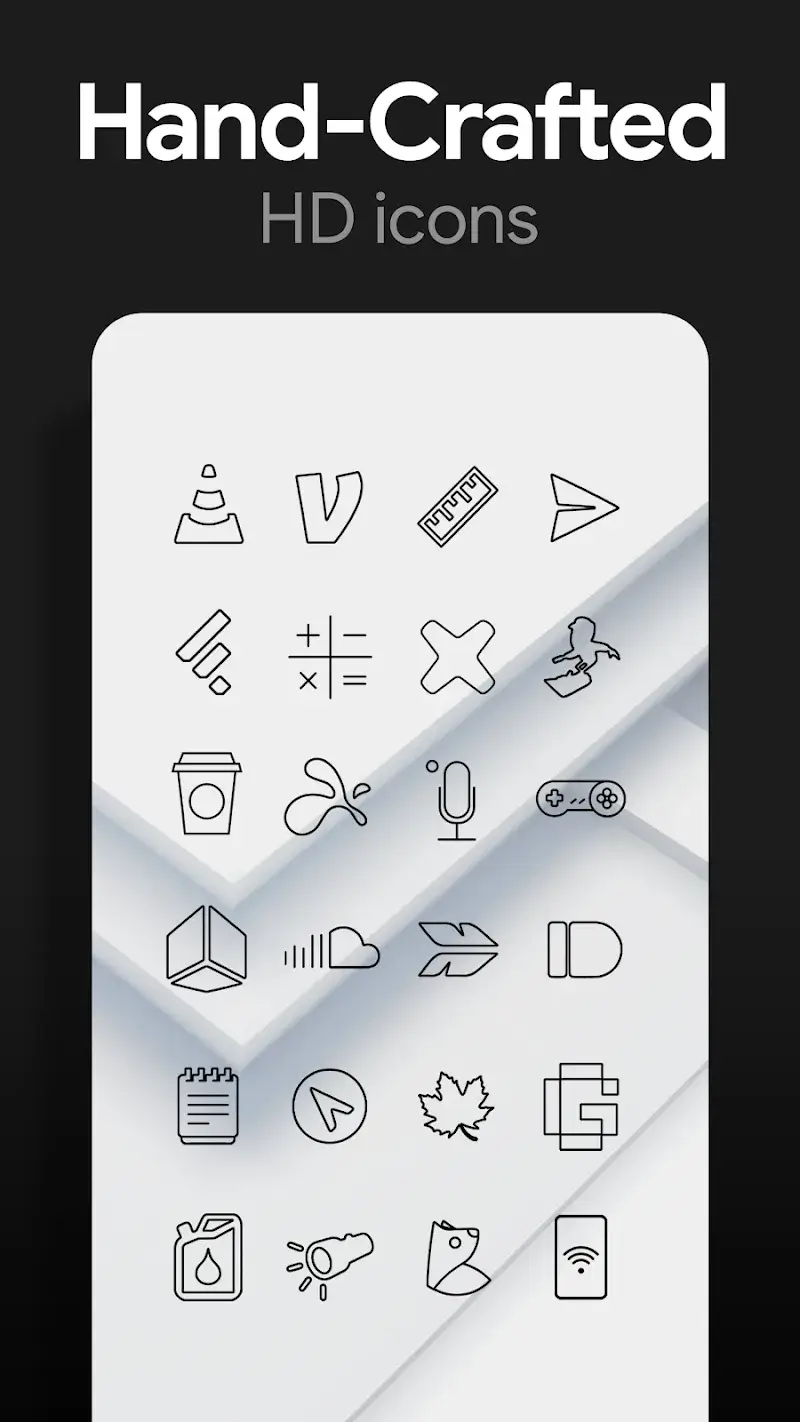 Lines Dark Pro - Icon Pack capture d'écran 3