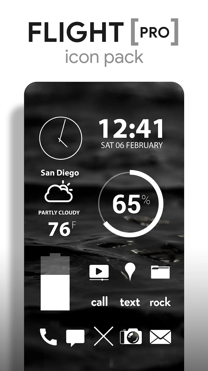 Flight Pro - Icon Pack captura de tela 1