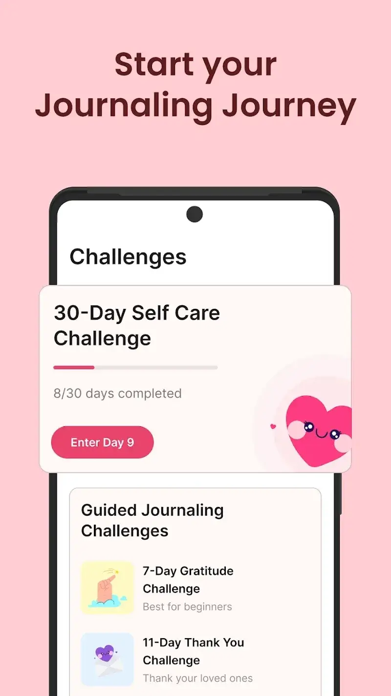 Screenshot 5: Gratitude Journal Interface