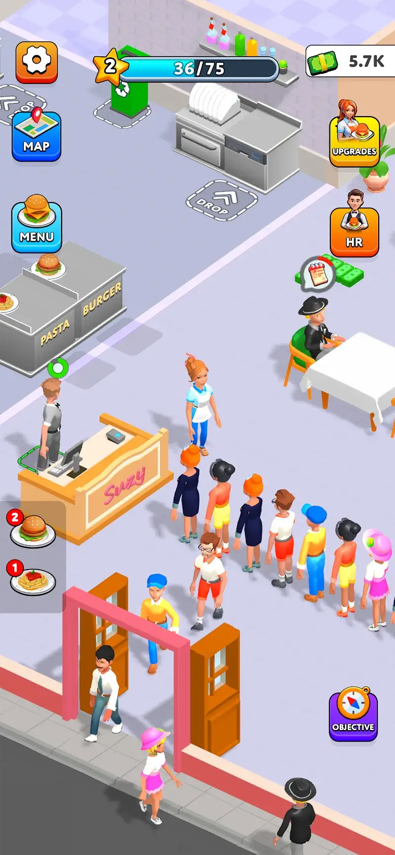 Aperçu du gameplay de Suzy's Restaurant 1