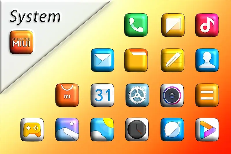 MIUI 3D - Icon Pack screenshot 1