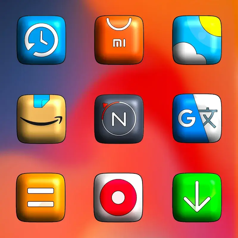 Tangkapan layar MIUl 3D - Icon Pack 5