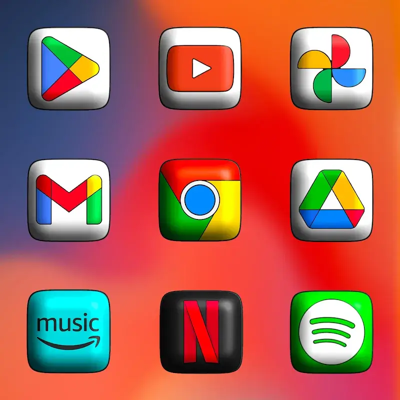 Tangkapan layar MIUl 3D - Icon Pack 4