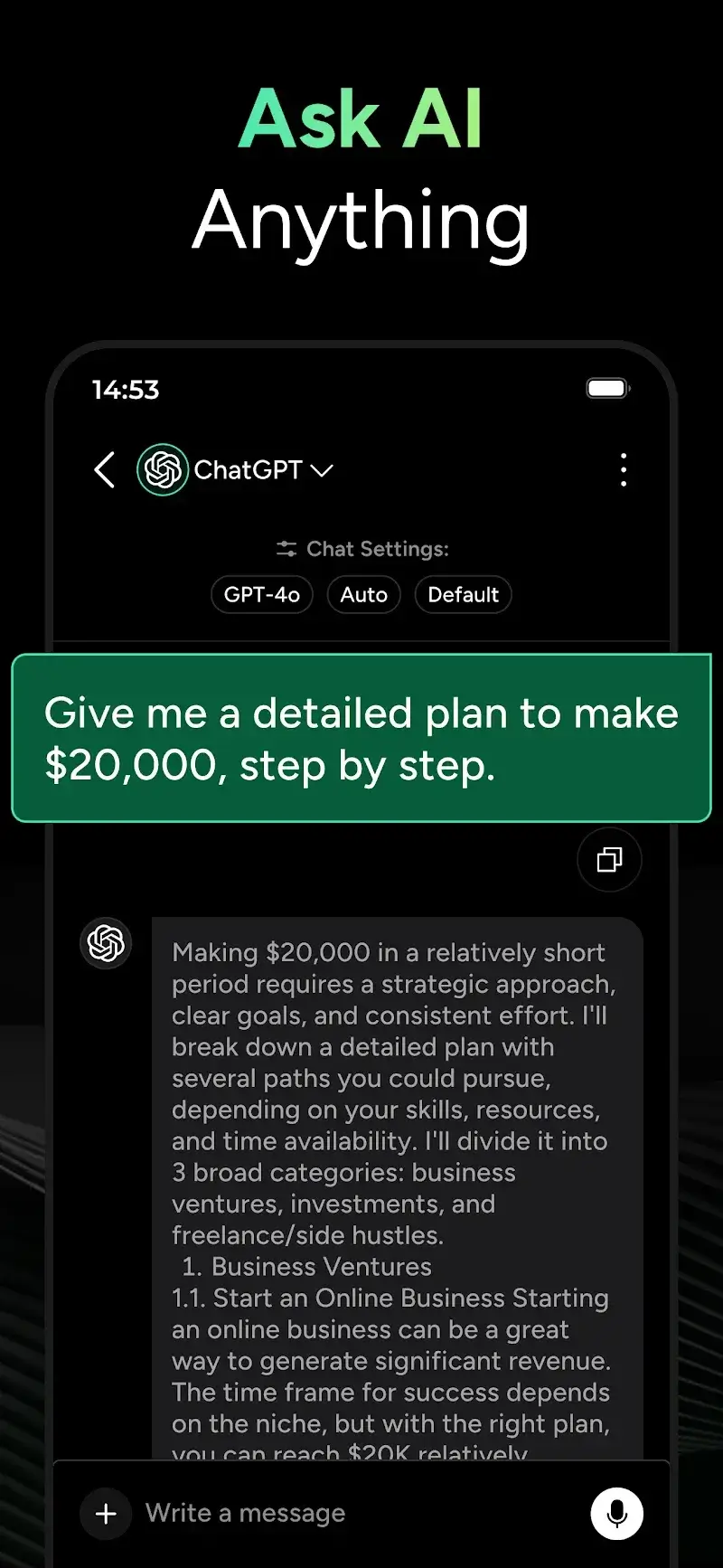Screenshot 2 di Genie AI assistant
