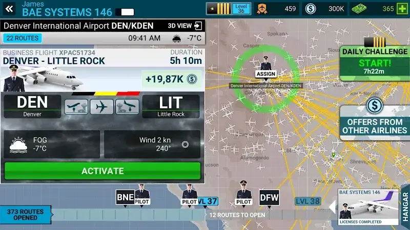 ภาพหน้าจอ Airline Commander 3