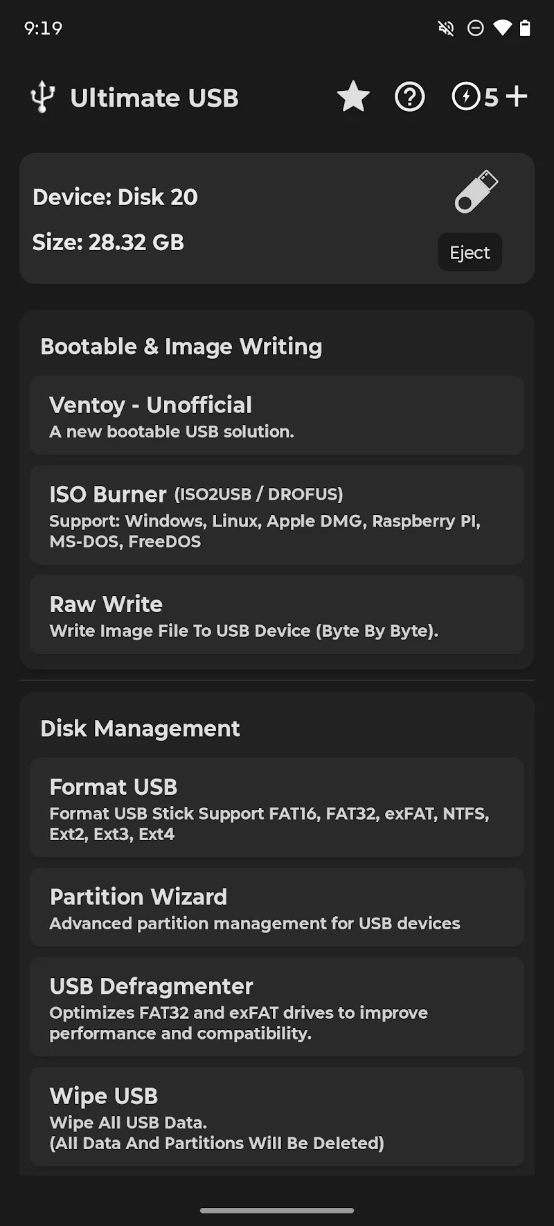 Скриншот Ultimate USB 1