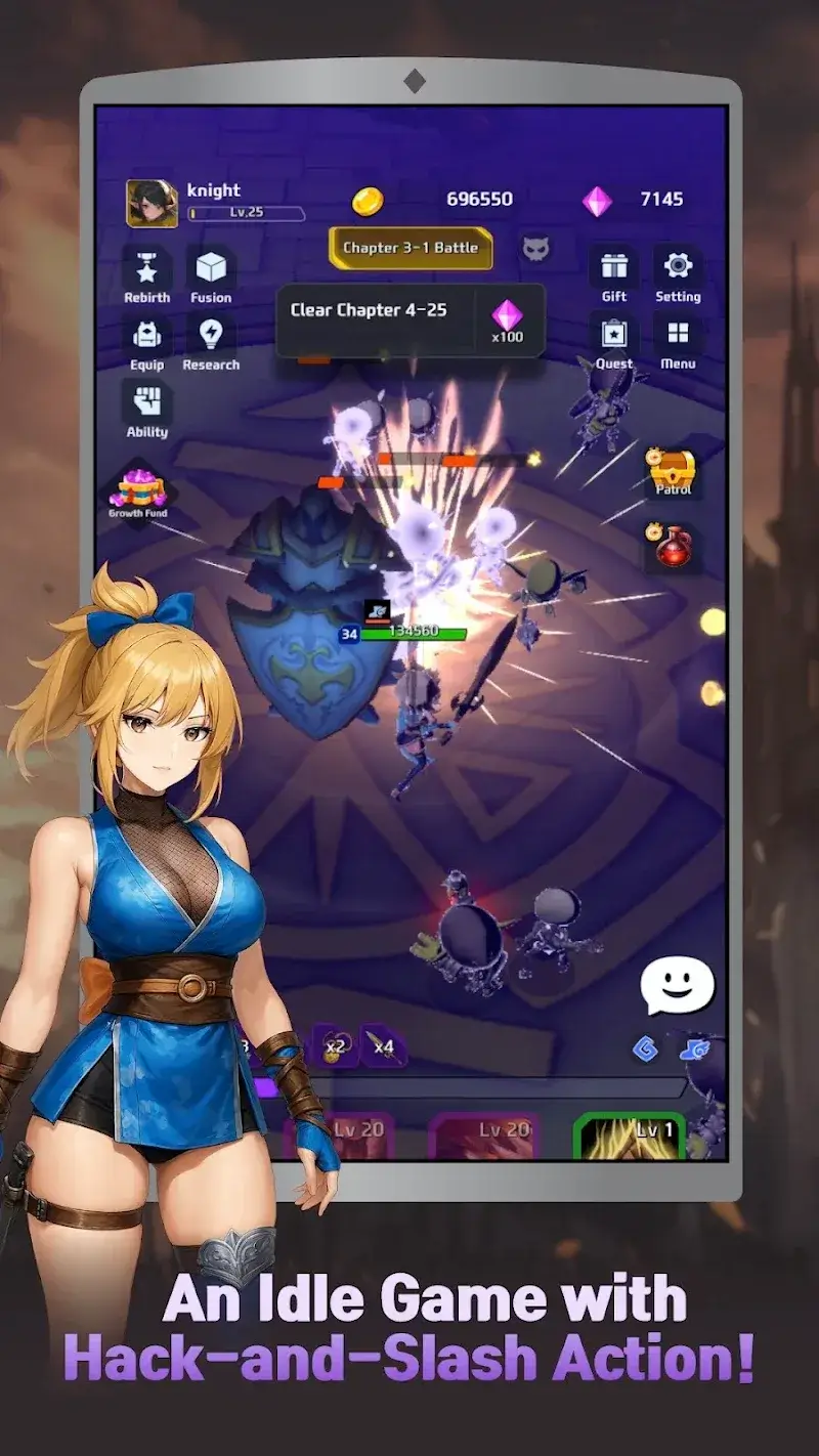 Arcane Knight: Idle RPG capture d'écran 3