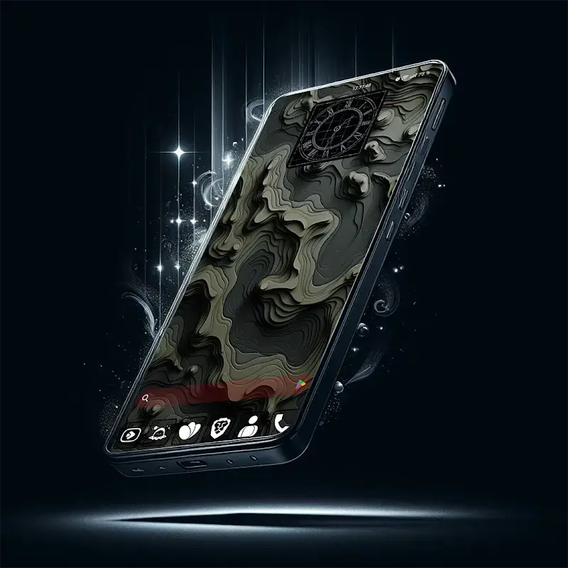 Raya Black Icon Pack screenshot 5