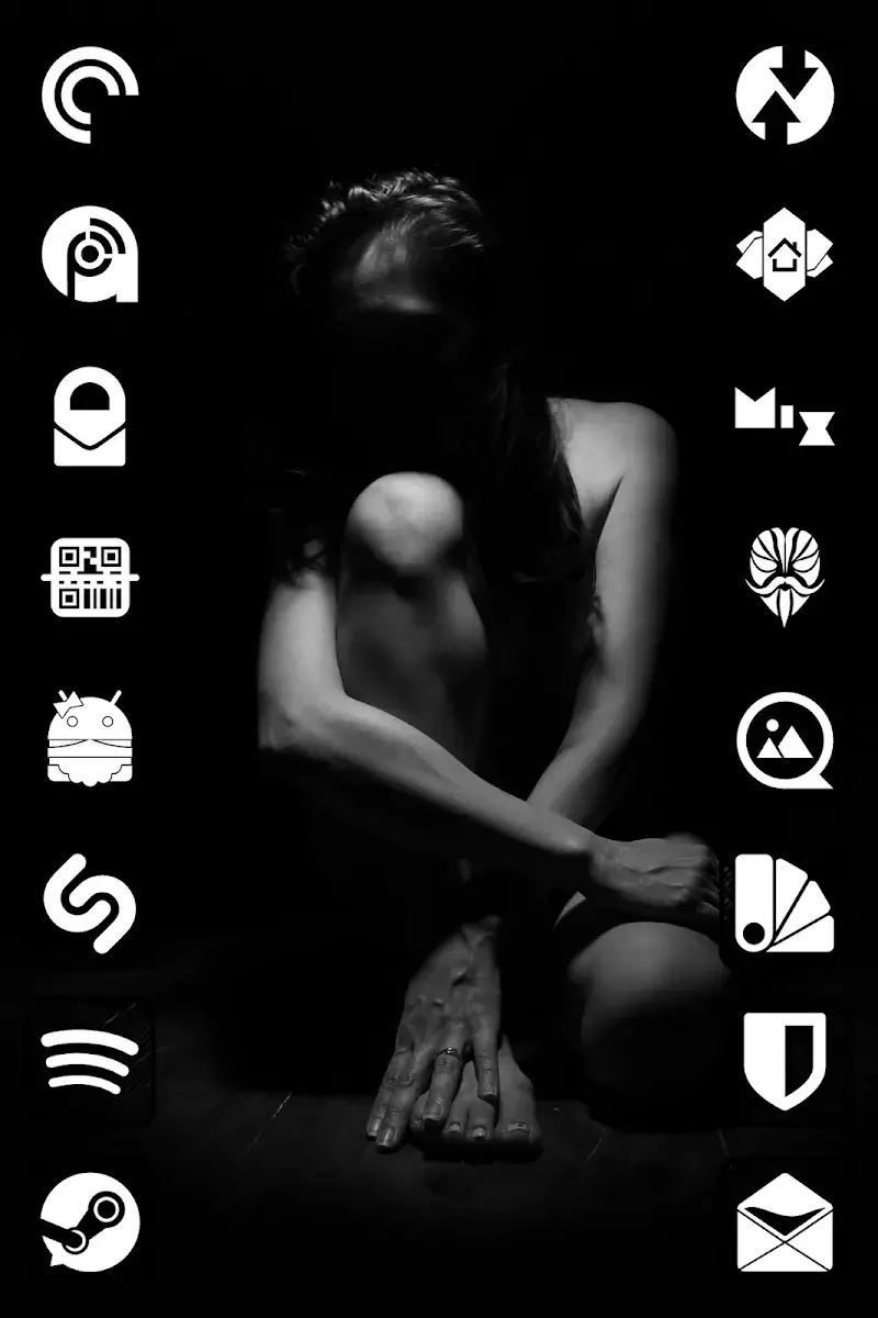 Raya Black Icon Pack screenshot 4