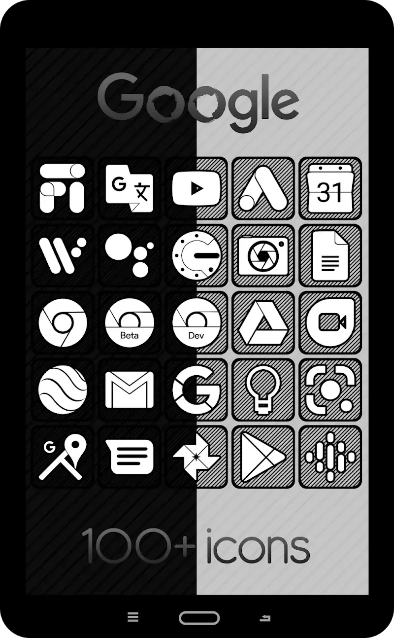 Raya Black Icon Pack screenshot 2