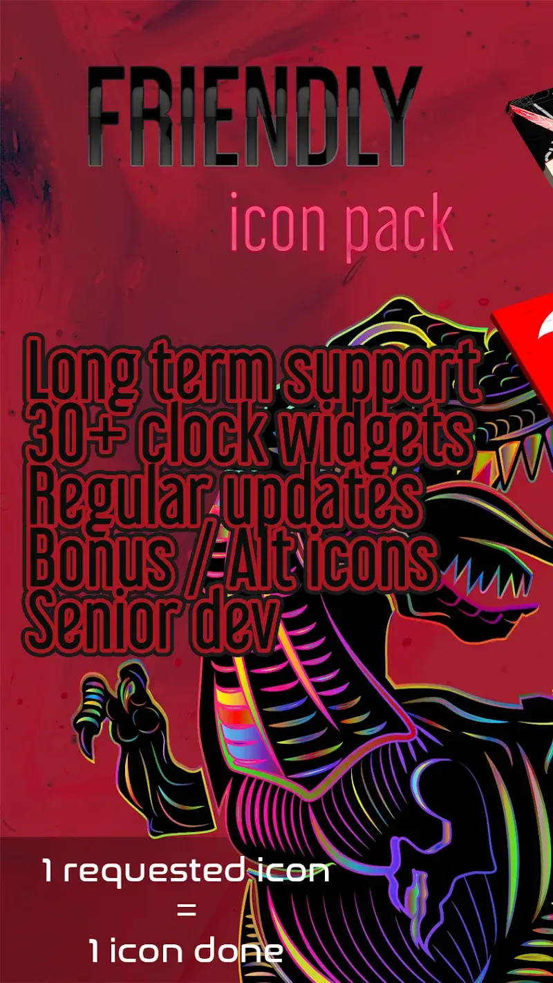 Captura de pantalla 1 de Friendly Icon Pack