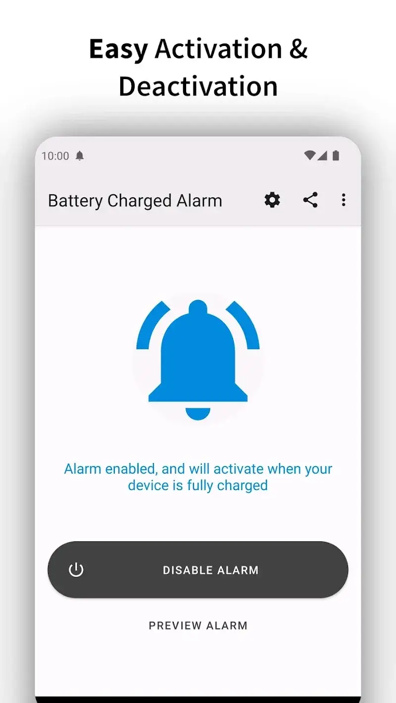 Full Battery Charge Alarm captura de pantalla 2